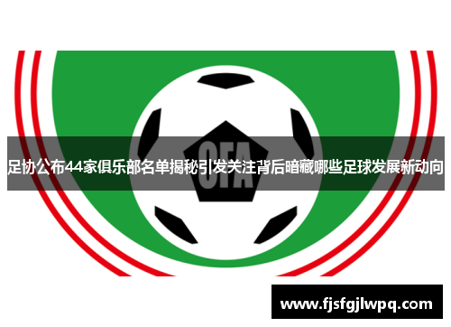 足协公布44家俱乐部名单揭秘引发关注背后暗藏哪些足球发展新动向